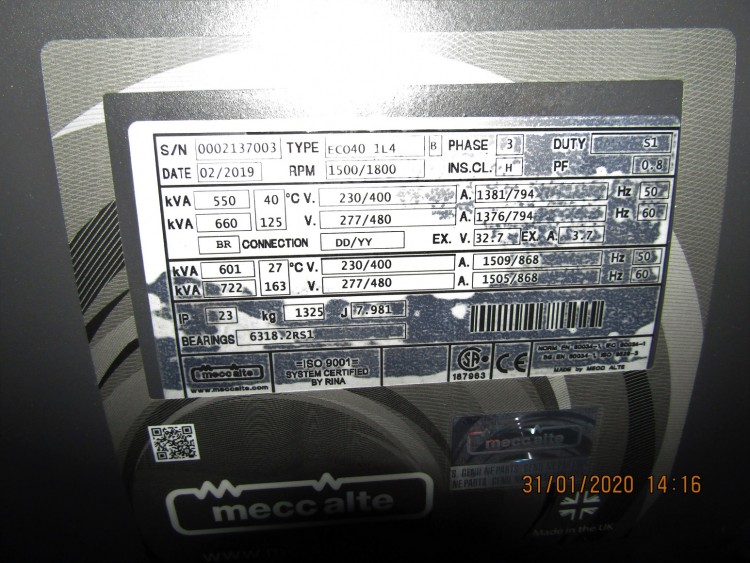 Mecc Alte ECO40-1L  SAE 1/14 (440 кВт)