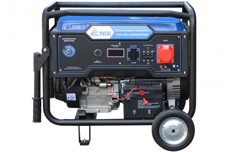 Бензиновый генератор 7,8 кВт TSS SGG 8000EH3NA в кожухе МК-1.1