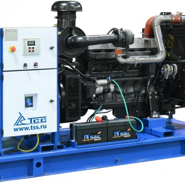 Дизельный генератор ТСС ЭД-150-Т400 в погодозащитном кожухе на прицепе