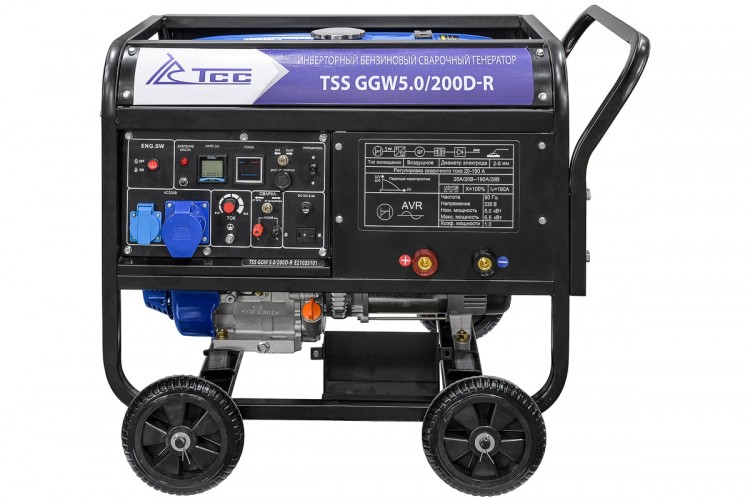 Инверторный бензиновый сварочный генератор TSS GGW 5.0/200D-R