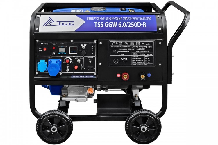 Инверторный бензиновый сварочный генератор TSS GGW 6.0/250D-R